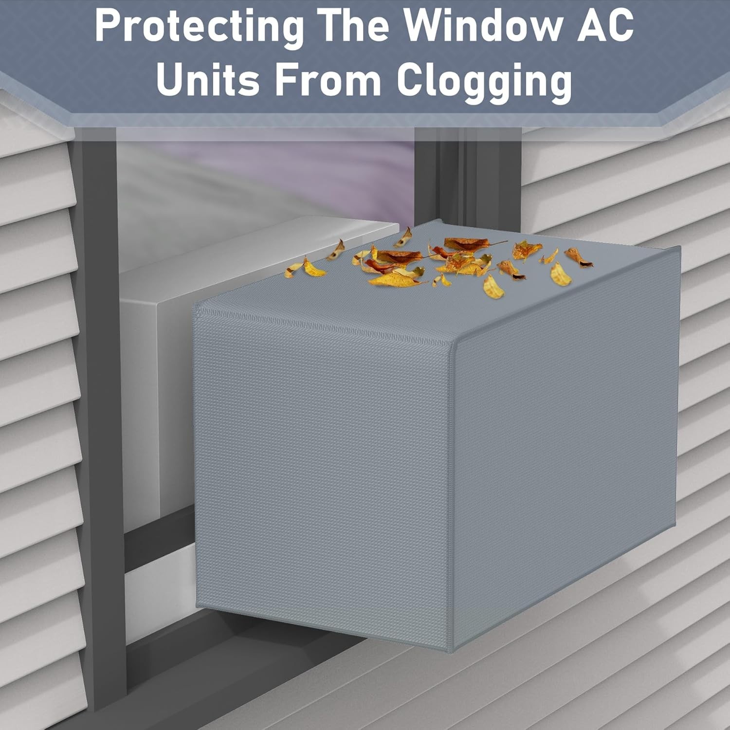 Air Conditioner Cover for U-shaped 8000, 10000, 12000 BTU Window Unit, 600D H…