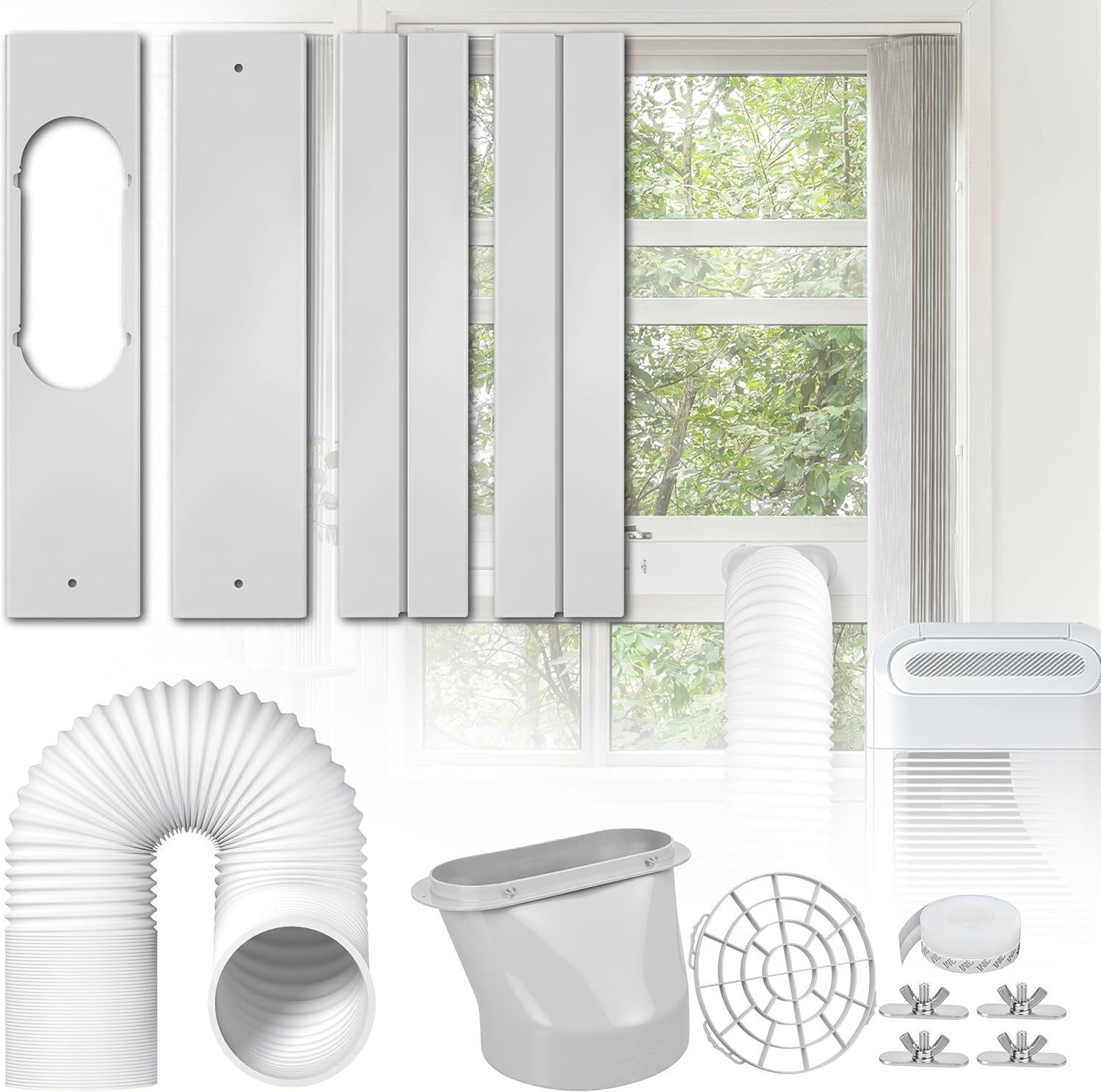 Portable Air Conditioner Window Kit: Adjustable Universal AC Seal