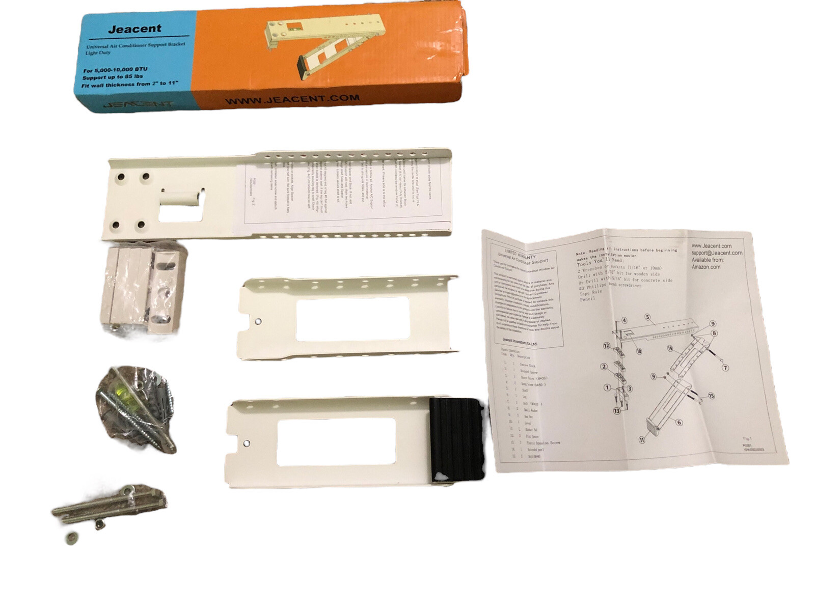 AC Window Air Conditioner Support Bracket Heavy Duty, Up to 85 lbs Universal