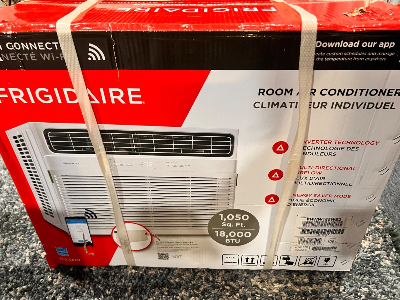 Brand New Frigidaire Air Conditioner 18000 BTU