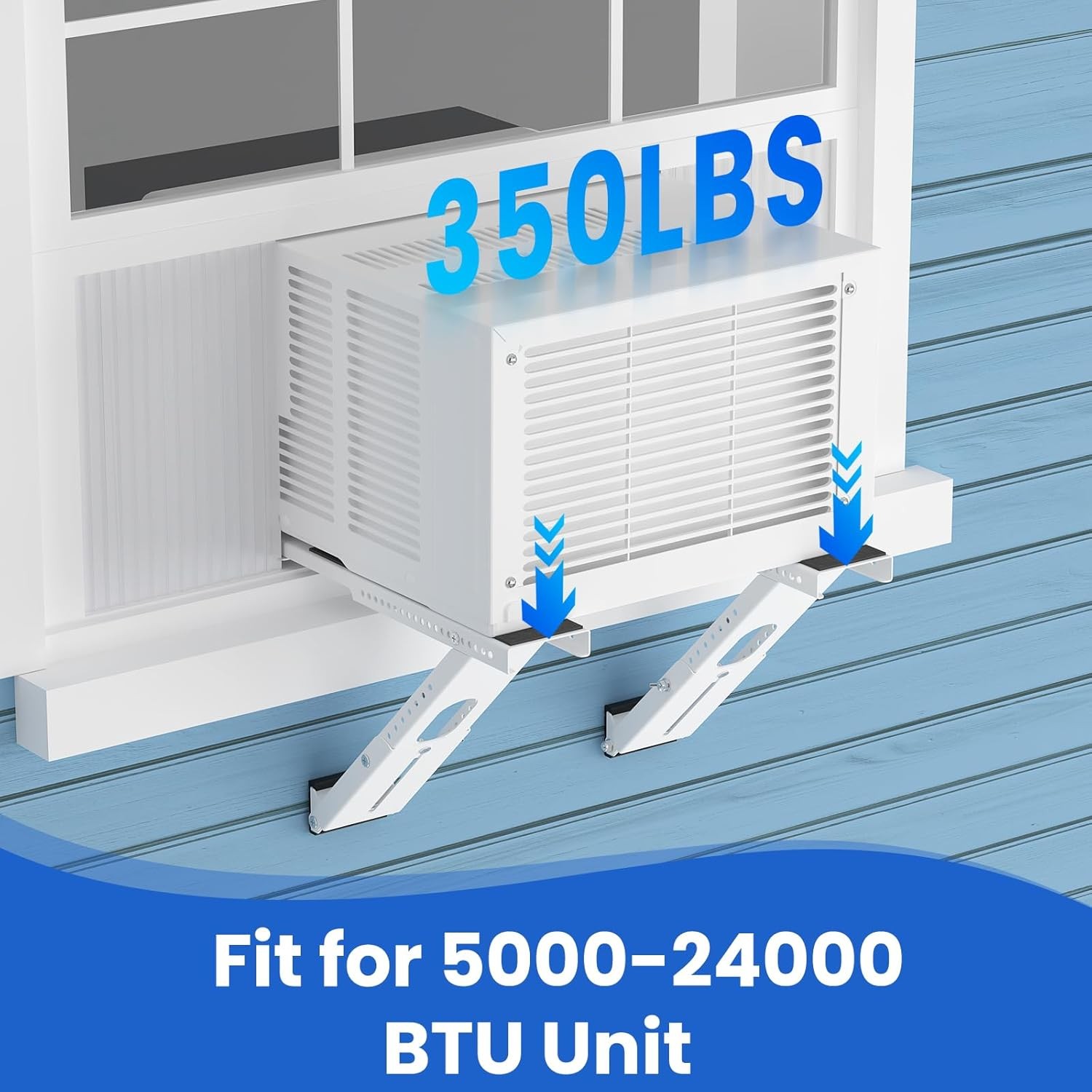 No Drill Window AC Support Bracket Adjustable Air Conditioner Support Bracket