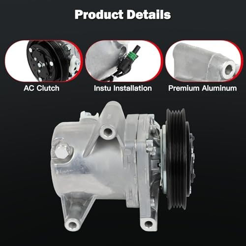 Air Conditioning Compressor for Smart Fortwo 1.0L 2008-2015 | Replaces AC
