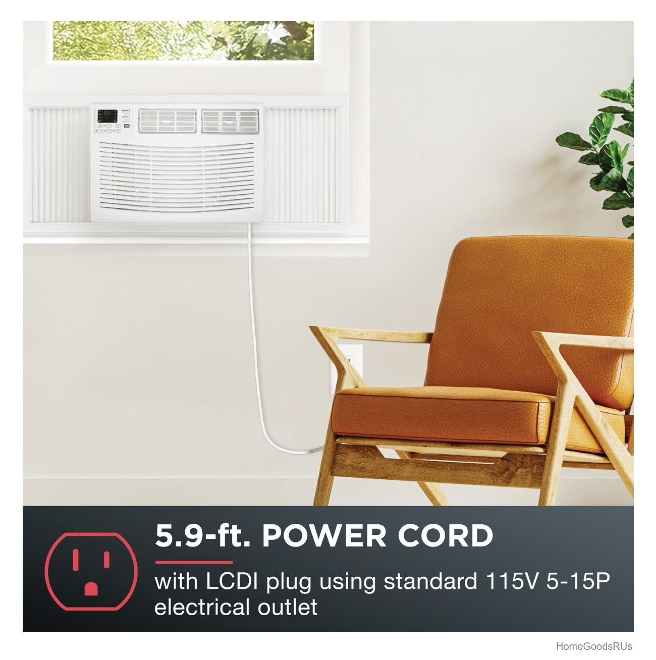 Window Air Conditioner 12000 BTU 115V Remote Control Cools 550 Sq Ft
