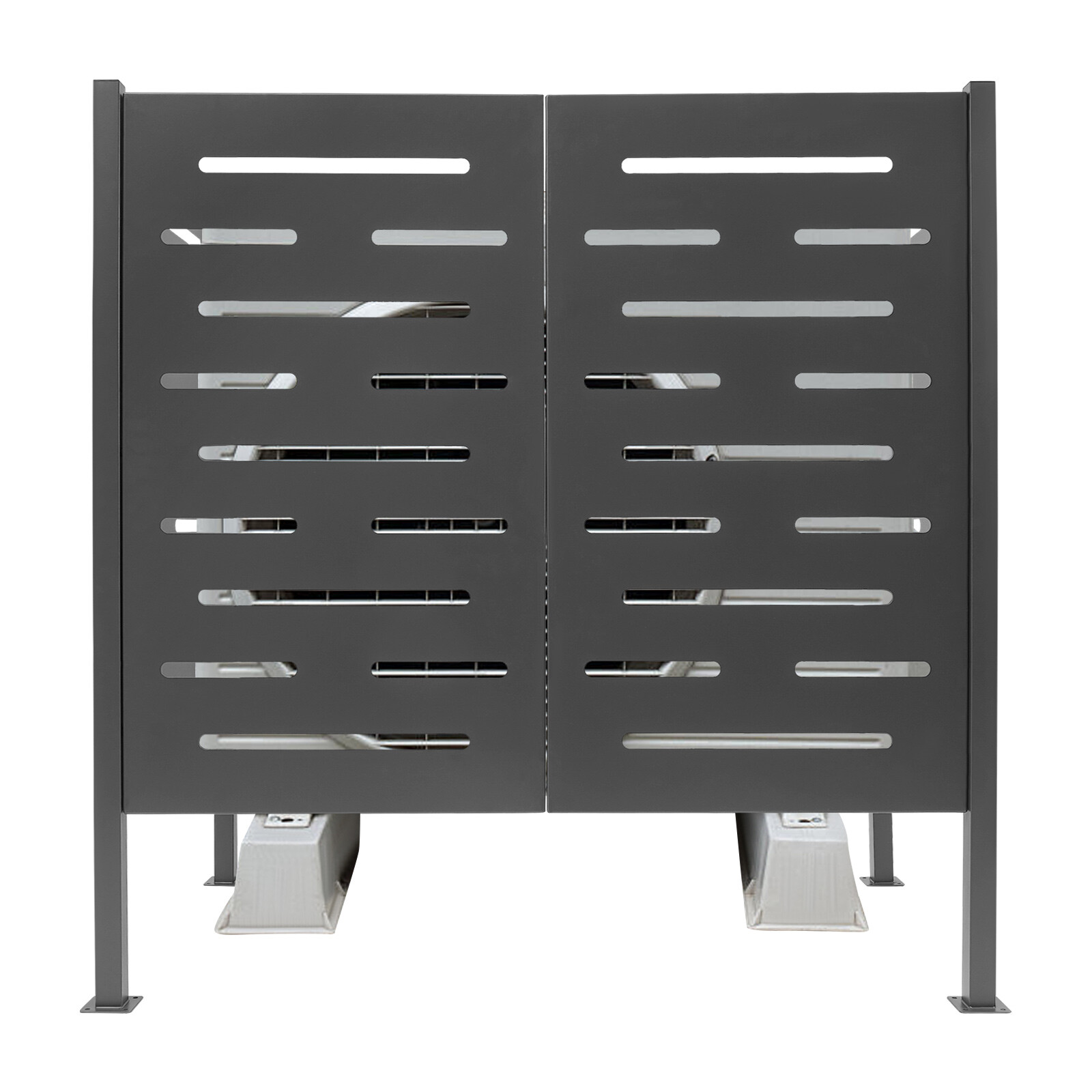 Air Conditioner Fence, Iron Outdoor Equipment Enclosure, Outside Privacy Fence