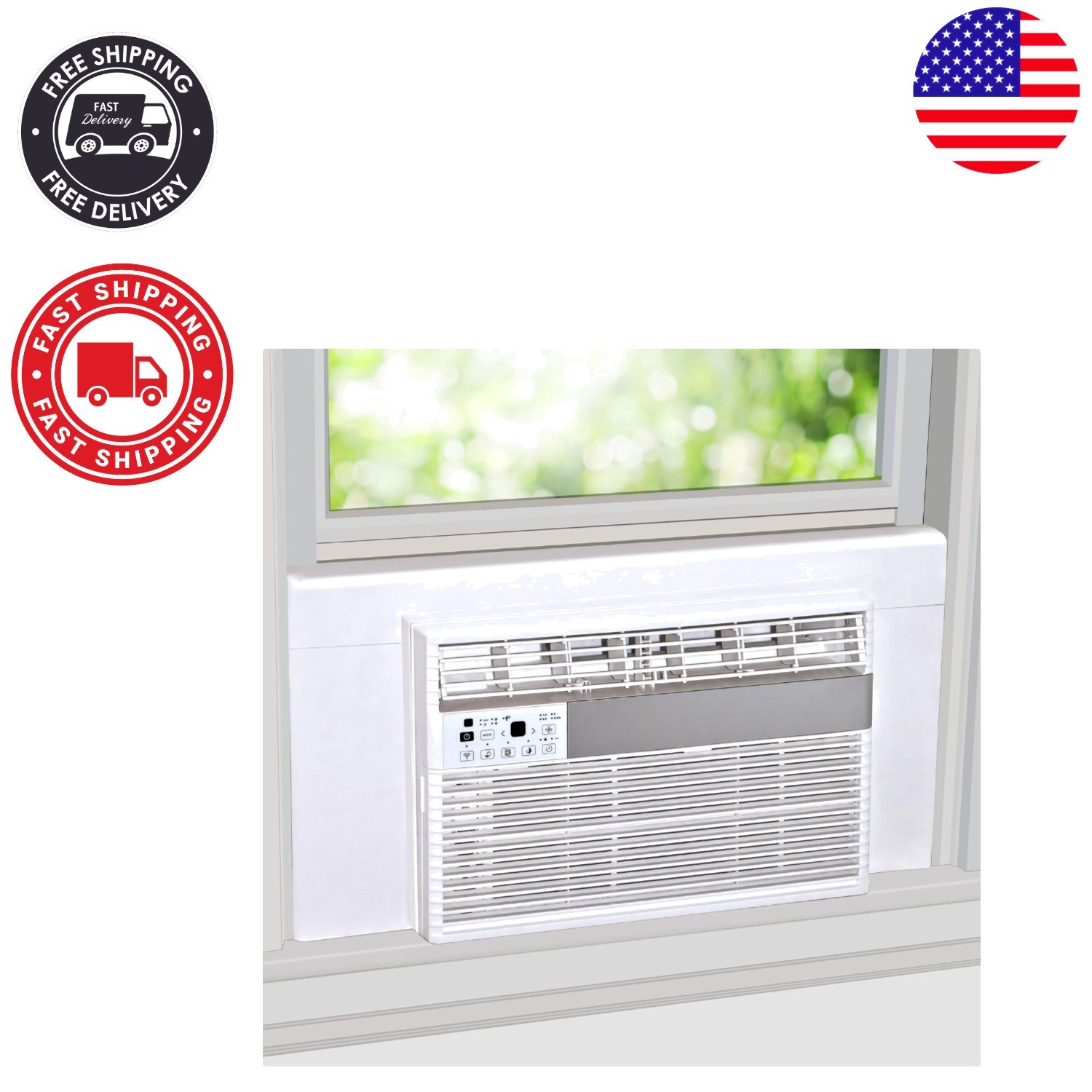 Customizable White Insulation Panels for Window AC – Protect Against Drafts