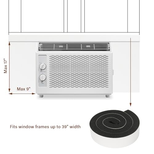 Window Air Conditioner Side Panels, 2 Pcs AC Side Surround Panel Kit Indoor |