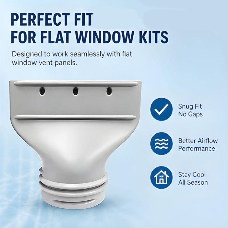 Portable Air Conditioner Window Outlet Adapter for Small Openings