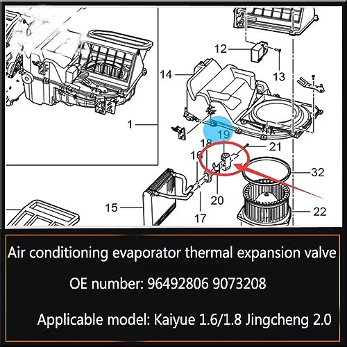 96492806 9073208 Car Air Conditioner Expansion Valve OEM 93730338 93734572 For