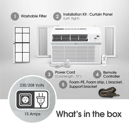 LG 24,500 BTU 208/230V, 15AMP ELECTRONIC SMART WAC W/REMOTE – – Scratch & Dent