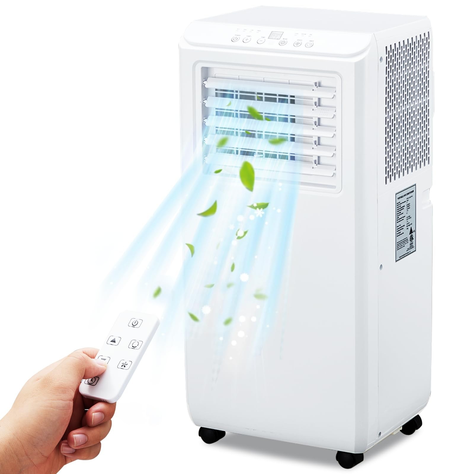 10,000 BTU Portable Air Conditioner 3-in-1 AC with Remote, Fan & Dehumidifier