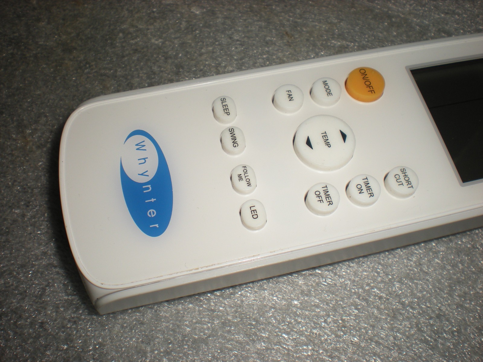 Genuine OEM Original Whynter Air Conditioner Remote Control RG57H4(B)/BGEFU1