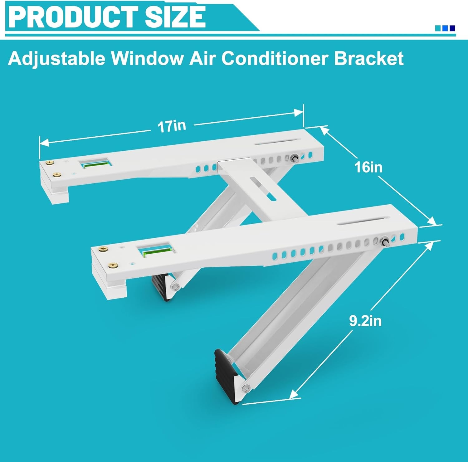 Window Air Conditioner Bracket Support Up to 200 lbs for 5 000 to 22 000 BTU AC