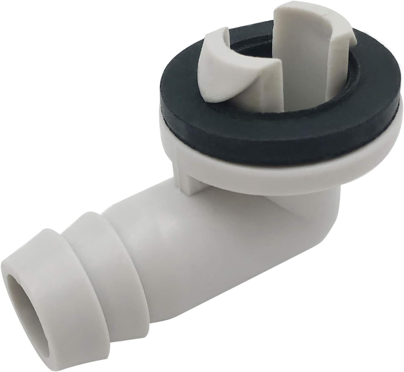 3/5 Inch(15Mm) Air Conditioner Drain Hose Connector Elbow Fitting with Rubber Ri