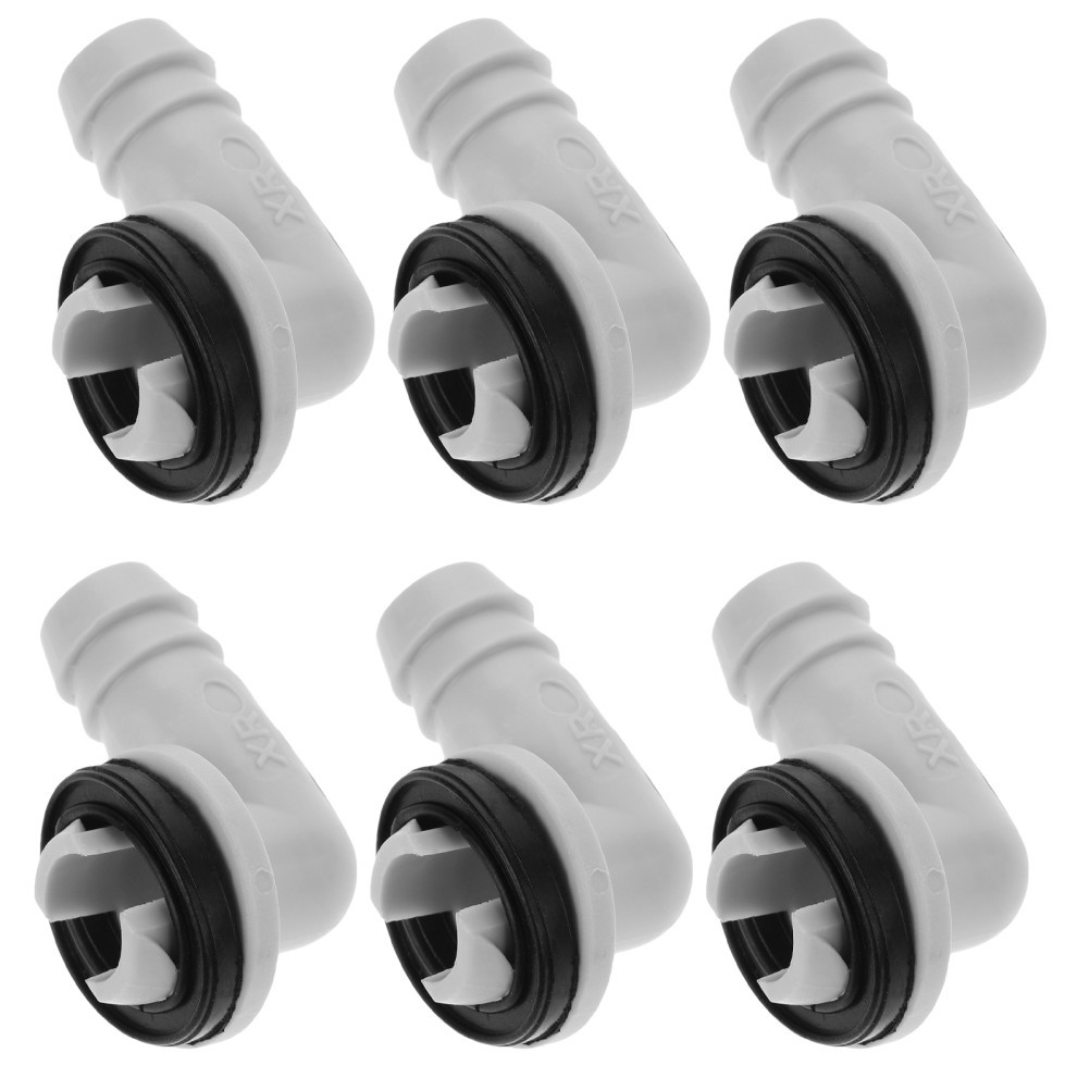 6 PCS Air Conditioning Adapter Drain Elbow Connector Hose Barb Fitting