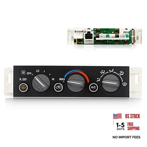 AC Heater Climate Control Module Panel w/Rear Window Defogger Switch for 1996