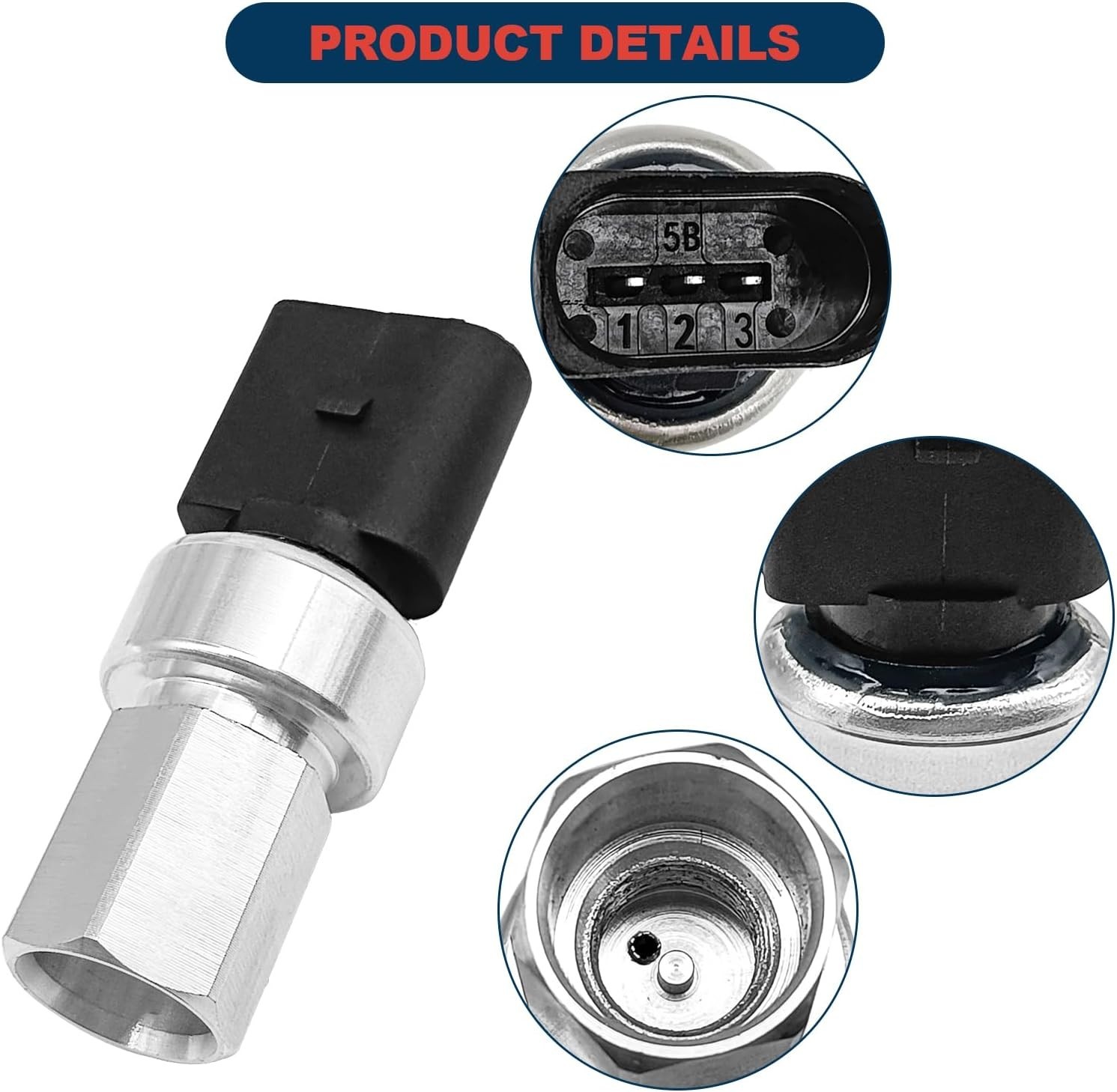 A/C Air Conditioner Pressure Sensor Switch Compatible with VW Conditioner 200…