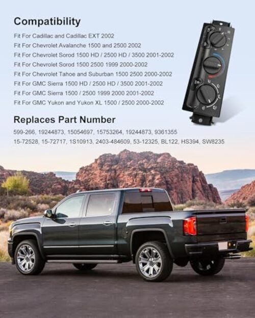 599-266 Climate Control Module Compatible with Select Chevrolet/GMC/Cadillac