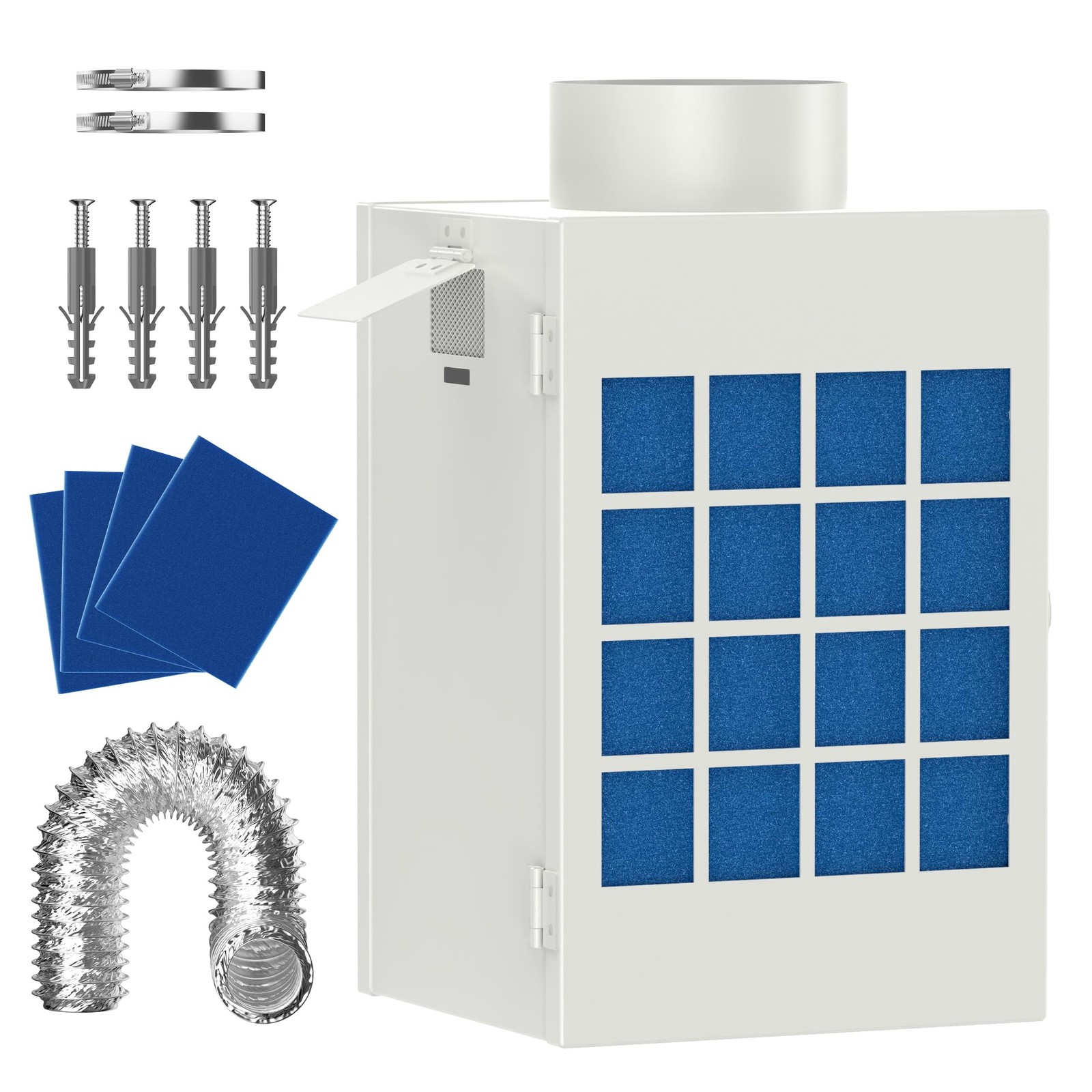 HOOMESUN Indoor Dryer Vent Kit, Dryer Vent Box for Electric Dryer, Safety Ven…