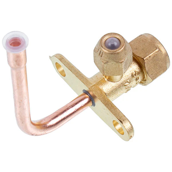 Air Conditioner Service Tap (port) 1/4&Prime; angular 90°