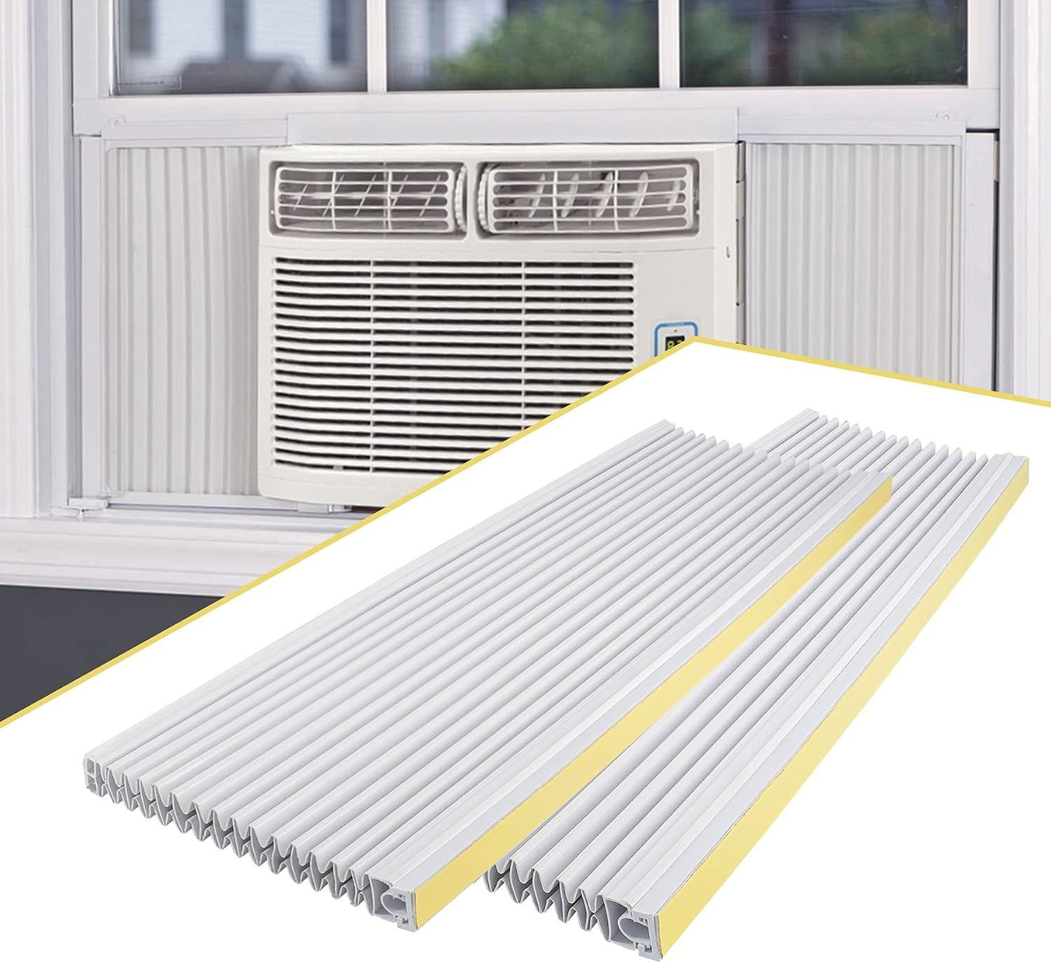 Air Conditioner Side Panel Kit for Window AC Units, Fits Up to 17&Prime; H x 10&Prime; W,…