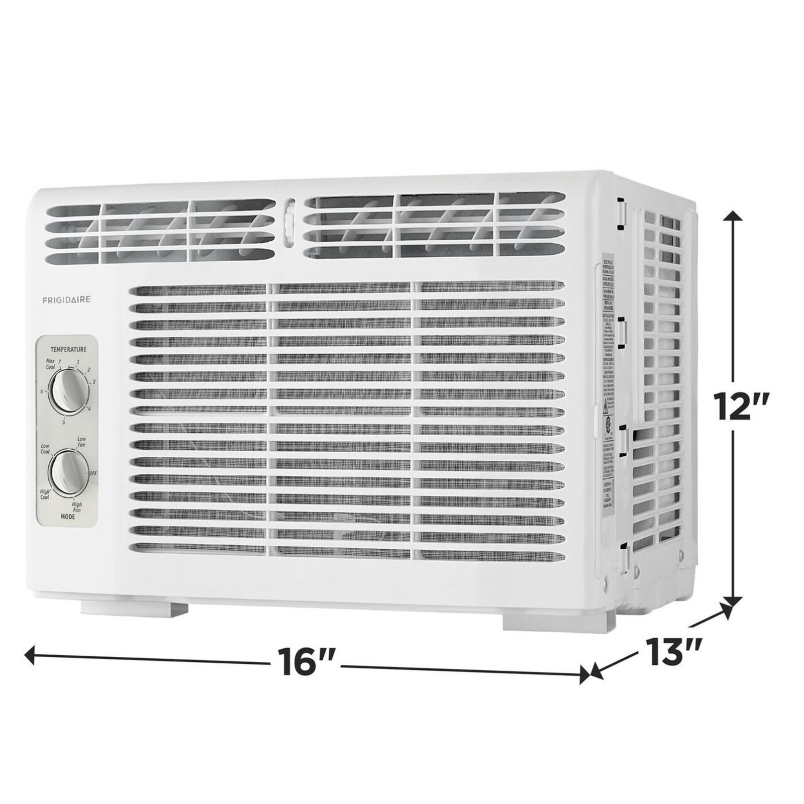 5,000 BTU Window Air Conditioner for Small Rooms, Dial Controls, Quiet Effici…