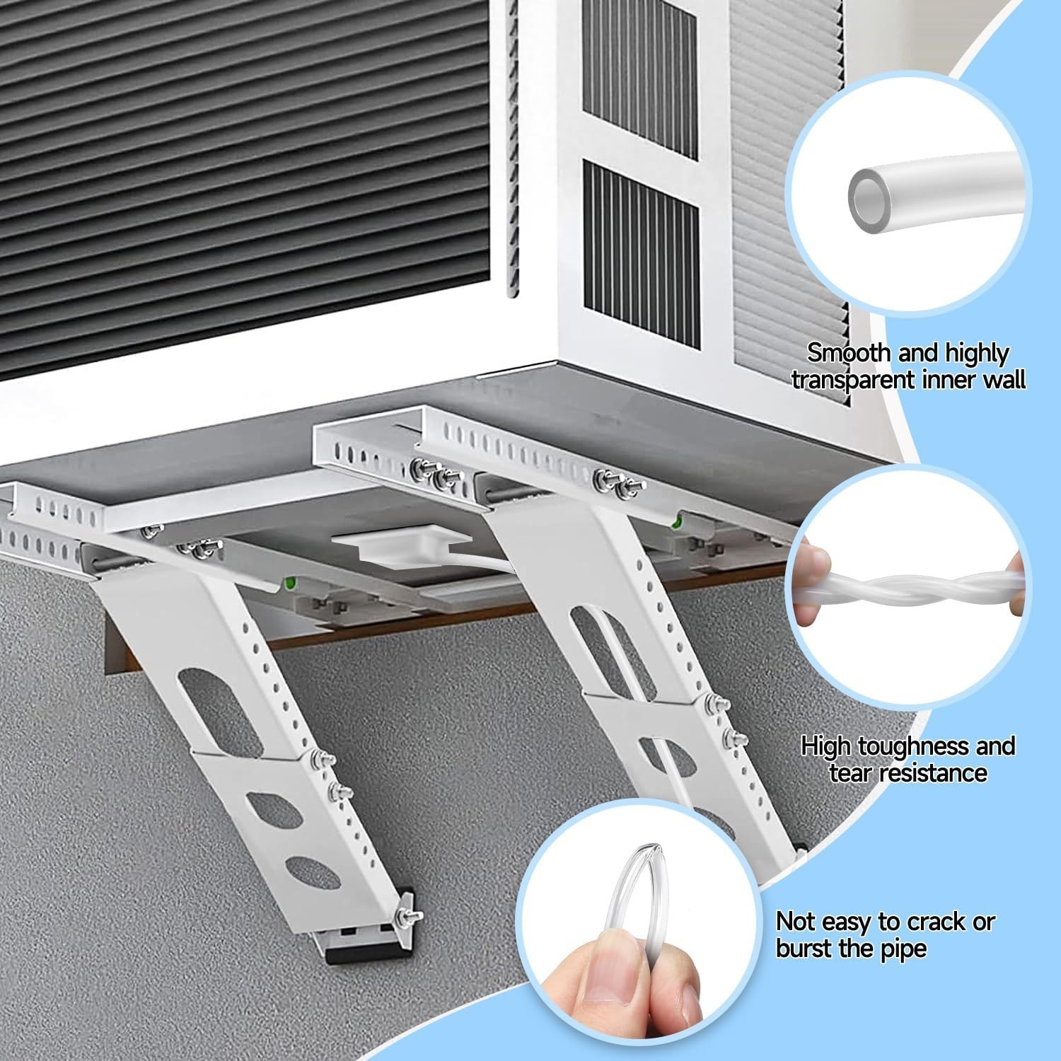 10FT Air Conditioner Drain Hose,Window Air Conditioning Drainage Kit,Portable…