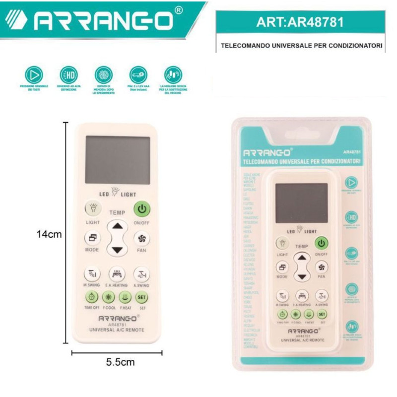 Universal Air Conditioner Remote Control Multi Function Air Conditioner