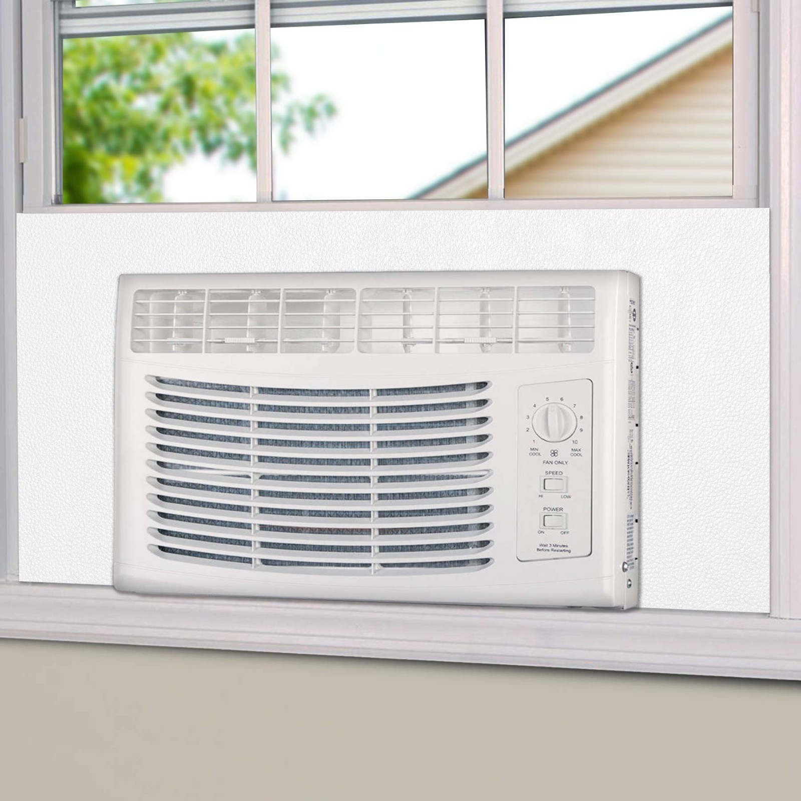 Window Air Conditioner Insulated Foam Panel Kit – Full Surround Seal for Heat &