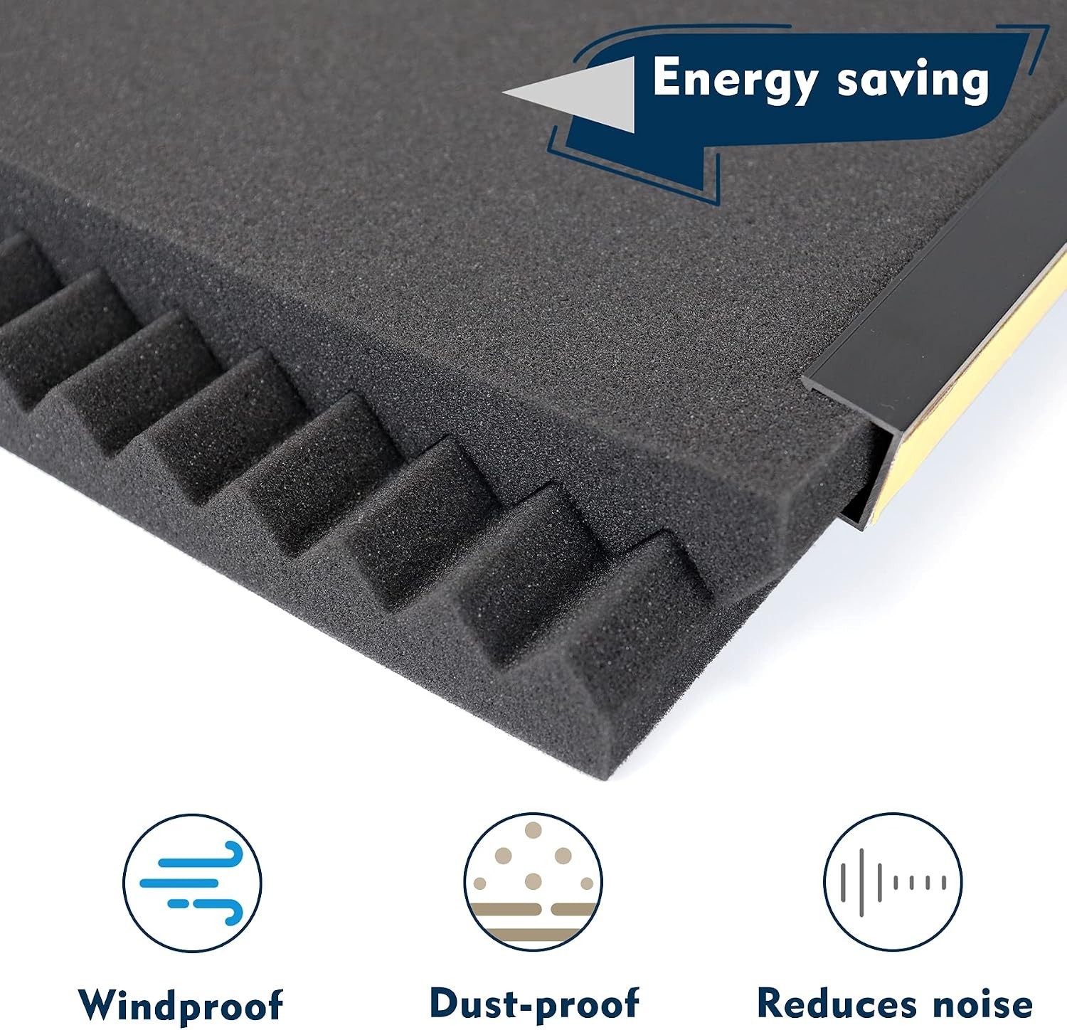 Window Air Conditioner Side Panels 17×9 Inches Foam Insulation 2 Pack