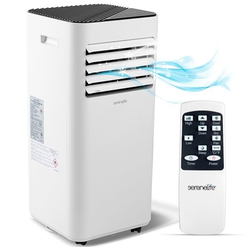 SereneLife Portable Air Conditioner-3-in-1 with Remote, Window Mount Kit