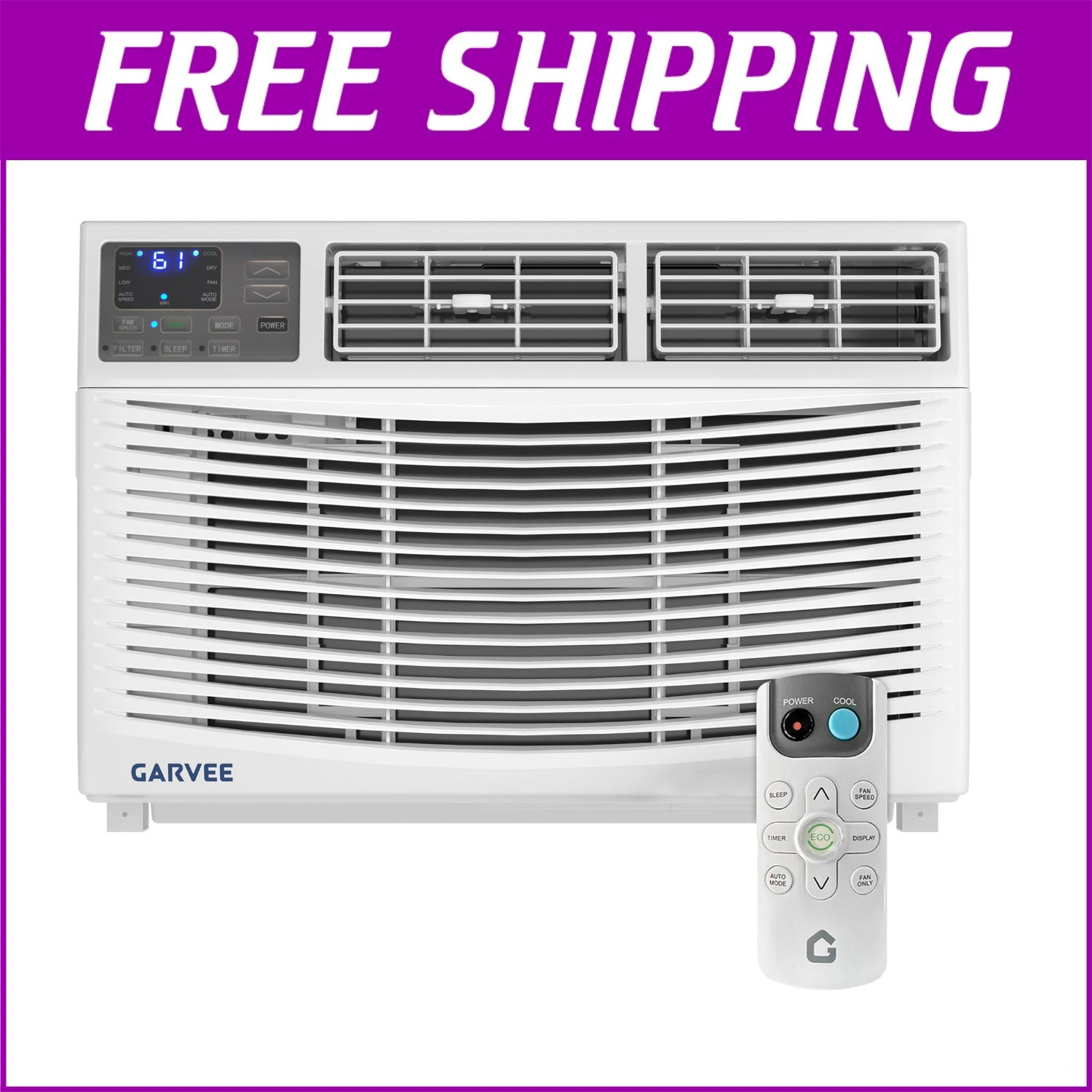 12000 BTU Window Air Conditioner AC Unit up to 550 Sq. Ft Remote Mounting Kit