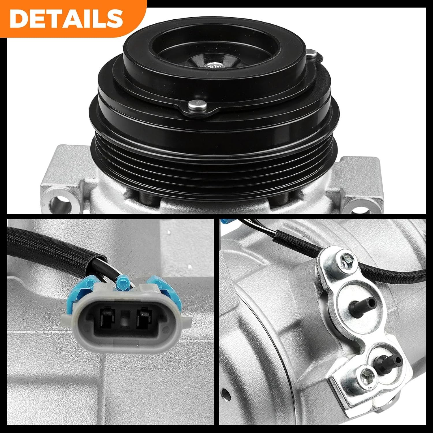 2000-2013 Chevy Silverado Suburban 1500 2500 Tahoe AC Compressor Compatible