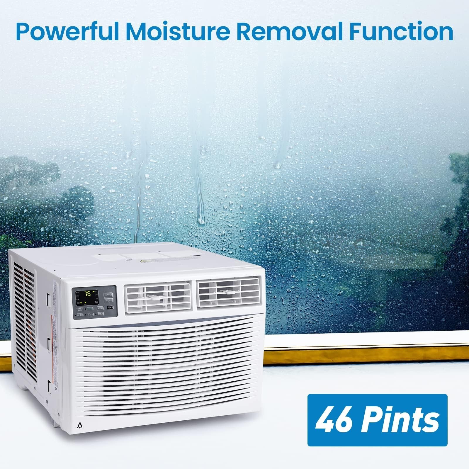 10,000 BTU Window Air Conditioner Quiet AC Unit Air Cooler/Humidifier/Fast Cool