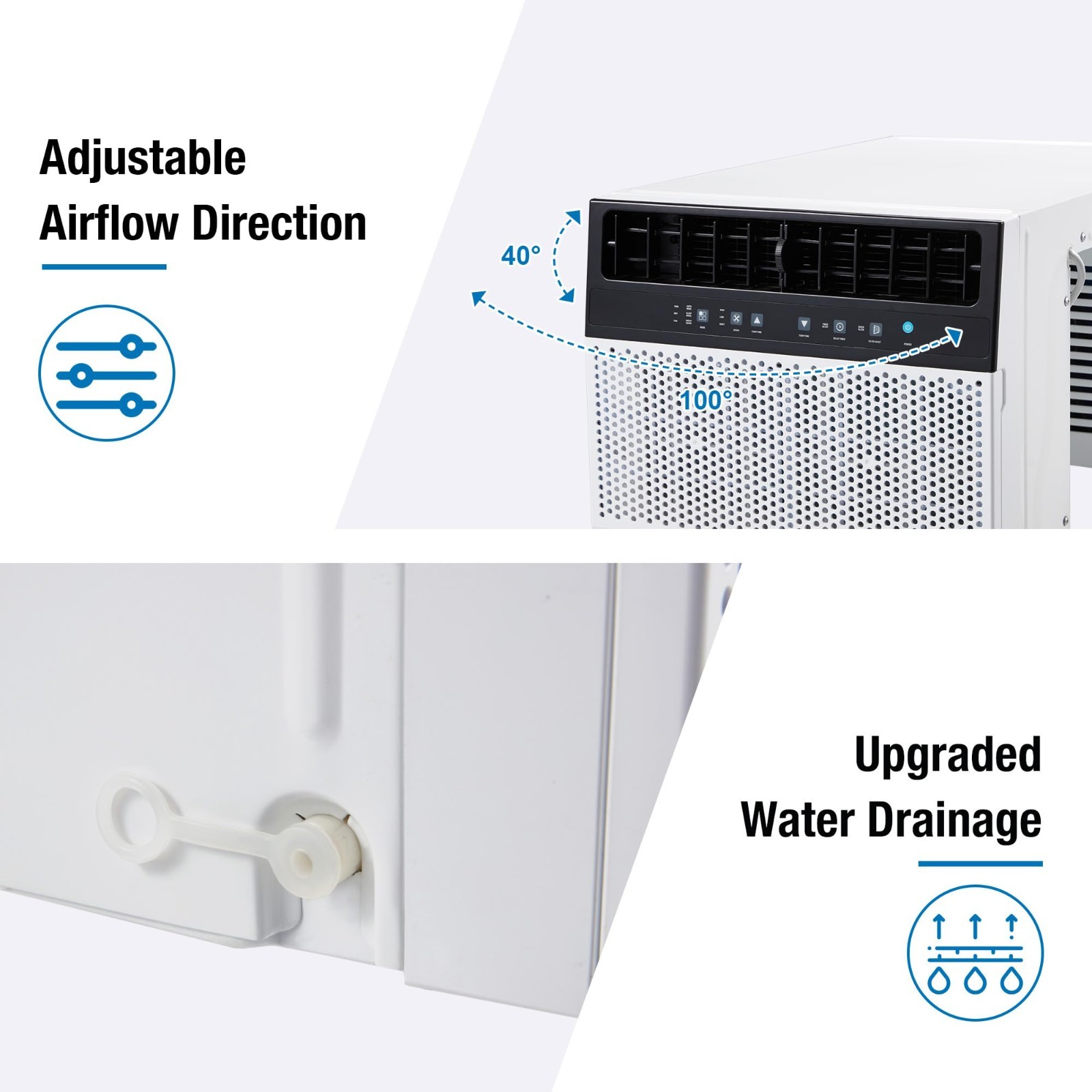 12000 BTU U-Shaped Window Air Conditioner AC Unit Remote Control 350 Sq Ft