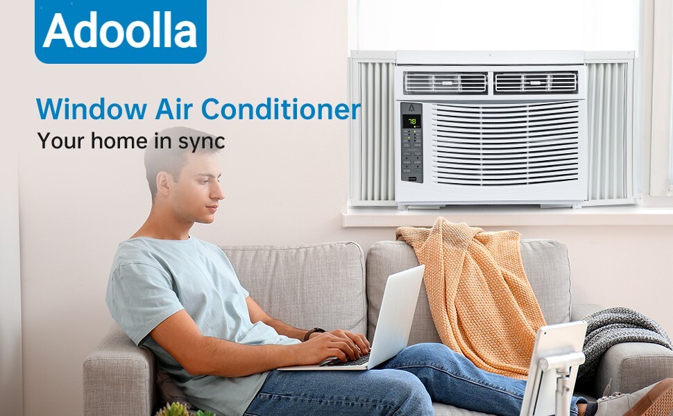 6000/8000/10000/12000 BTU 115V 3-Speed Window Air Conditioner w/ Remote Control
