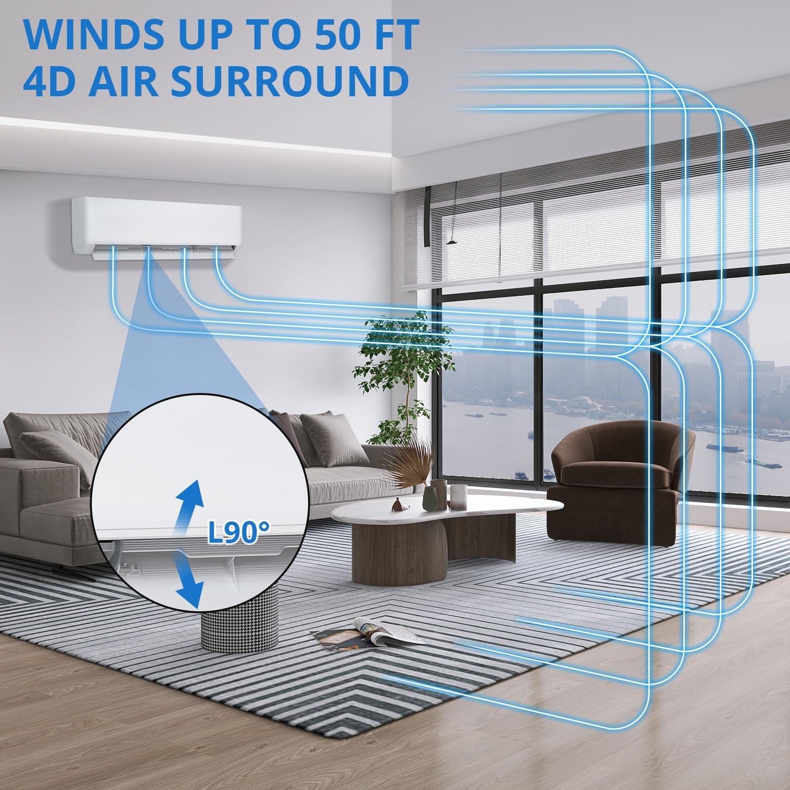 18000 BTU Ductless Mini Split Air Conditioner and Heat Pump 19 SEER2 230V