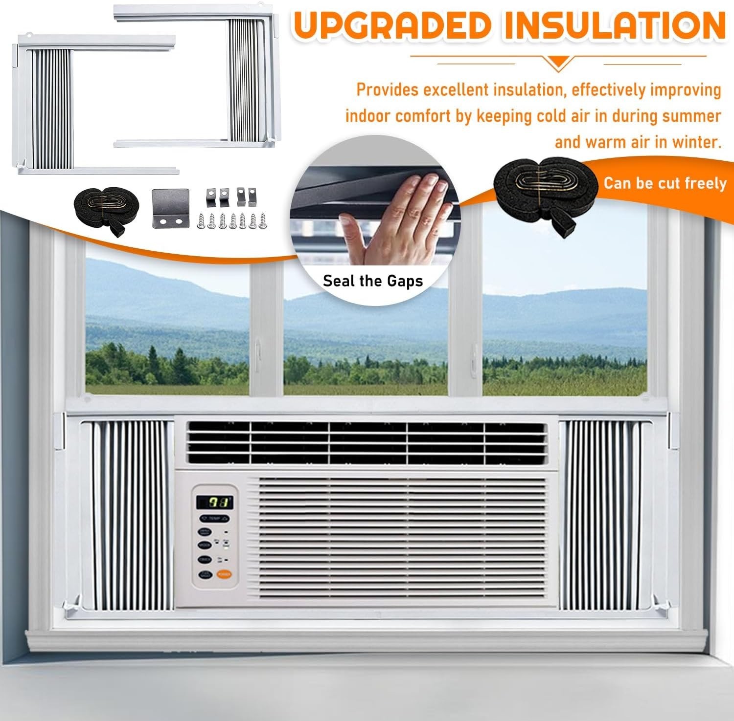 Window Air Conditioner Side Panel with Frame