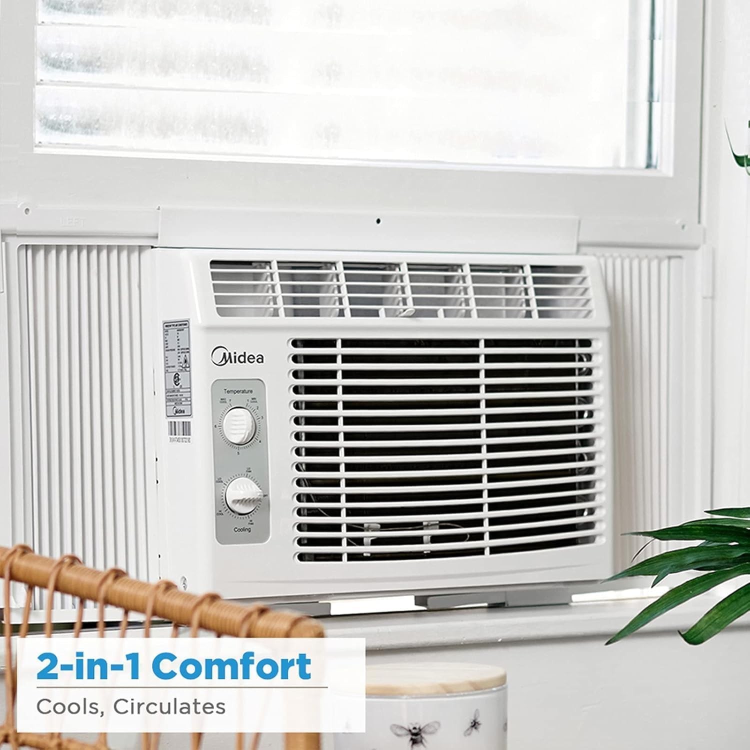 5,000 BTU EasyCool Small Window Air Conditioner – Cool up to 150 Sq. Ft. with…