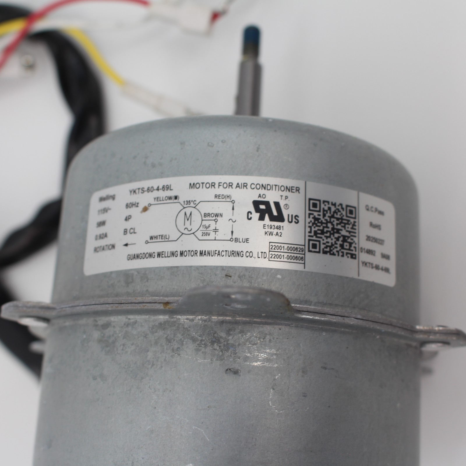 Hykolity Smart Window Air Conditioner Replacement Fan Motor ACB-2608 AC