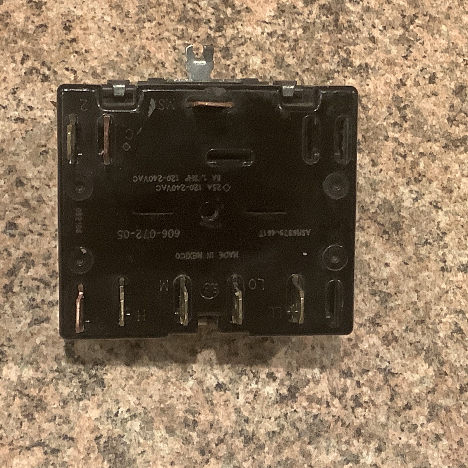 Function Switch For room A/C GE ASR 6379-4617 p/n 606-072-05 3speed