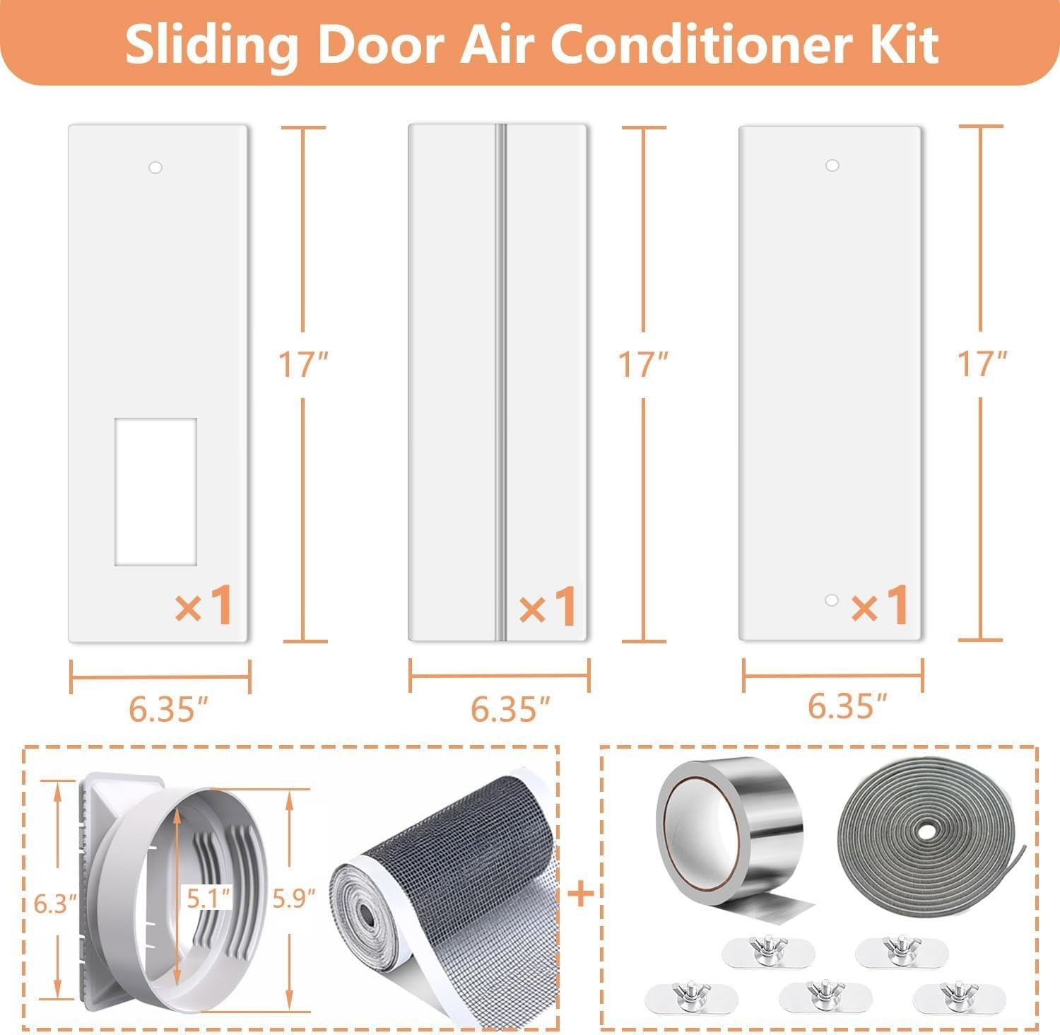Adjustable Window Seal Kit for LG/Hisense/Hair Portable AC
