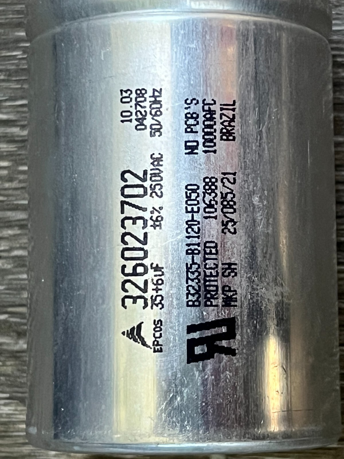 Whirlpool AC Unit Air Conditioner Capacitor 326023702 4312643 35+6uF +-6% #0