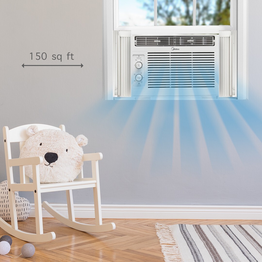 Midea MAW05M1WWT 5000BTU 115V Mechanical Room Air Conditioner – White