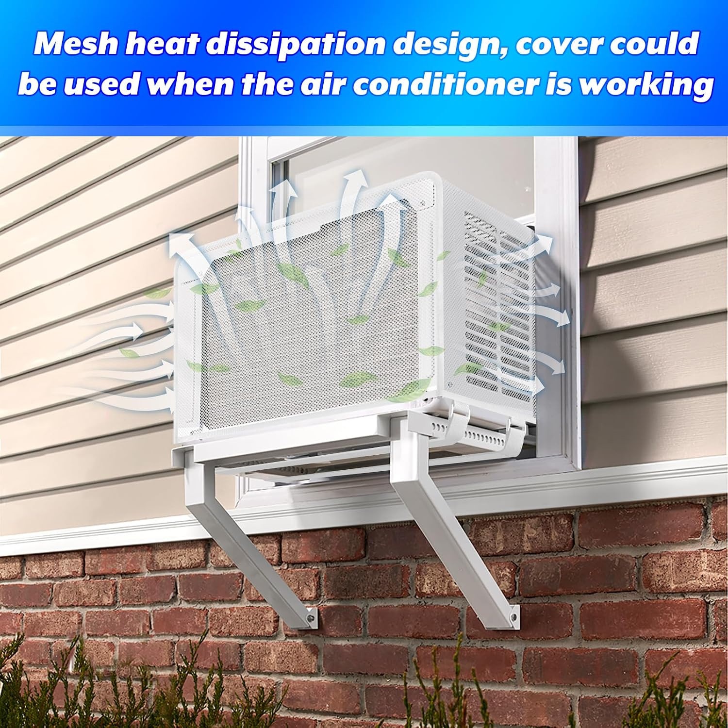 Mesh Outdoor Window Air Conditioner Cover for U-Shaped Window Air Conditioner…