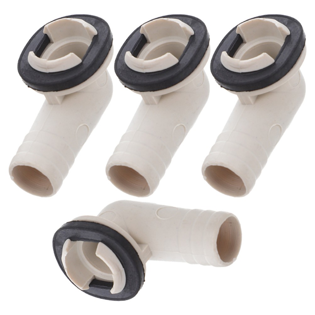 4 Pcs Air Conditioner Drain Fitting 3/4 Inch Hose Connector Outlet