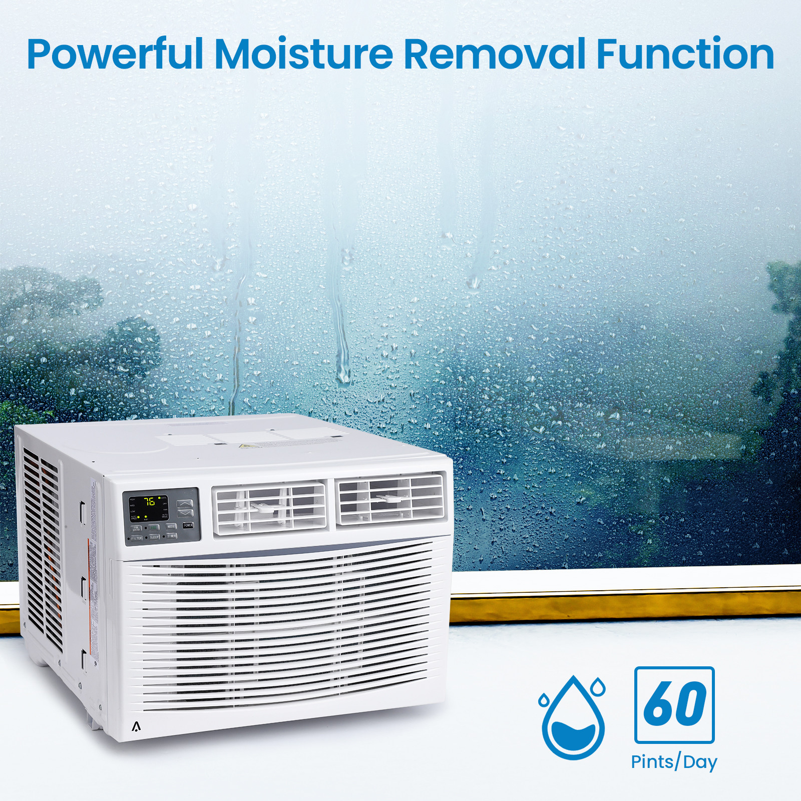 10,000BTU Window Air Conditioner Dry Cool for 450 Sq.Ft Remote/App Control