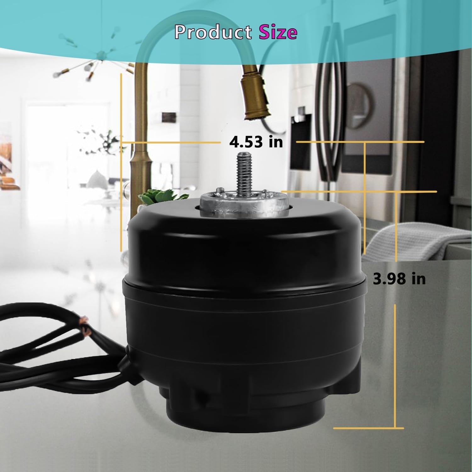 Upgraded 800402 Fan Motor Replacement for AC Unit & Swamp Cooler, 9W 115V 60Hz