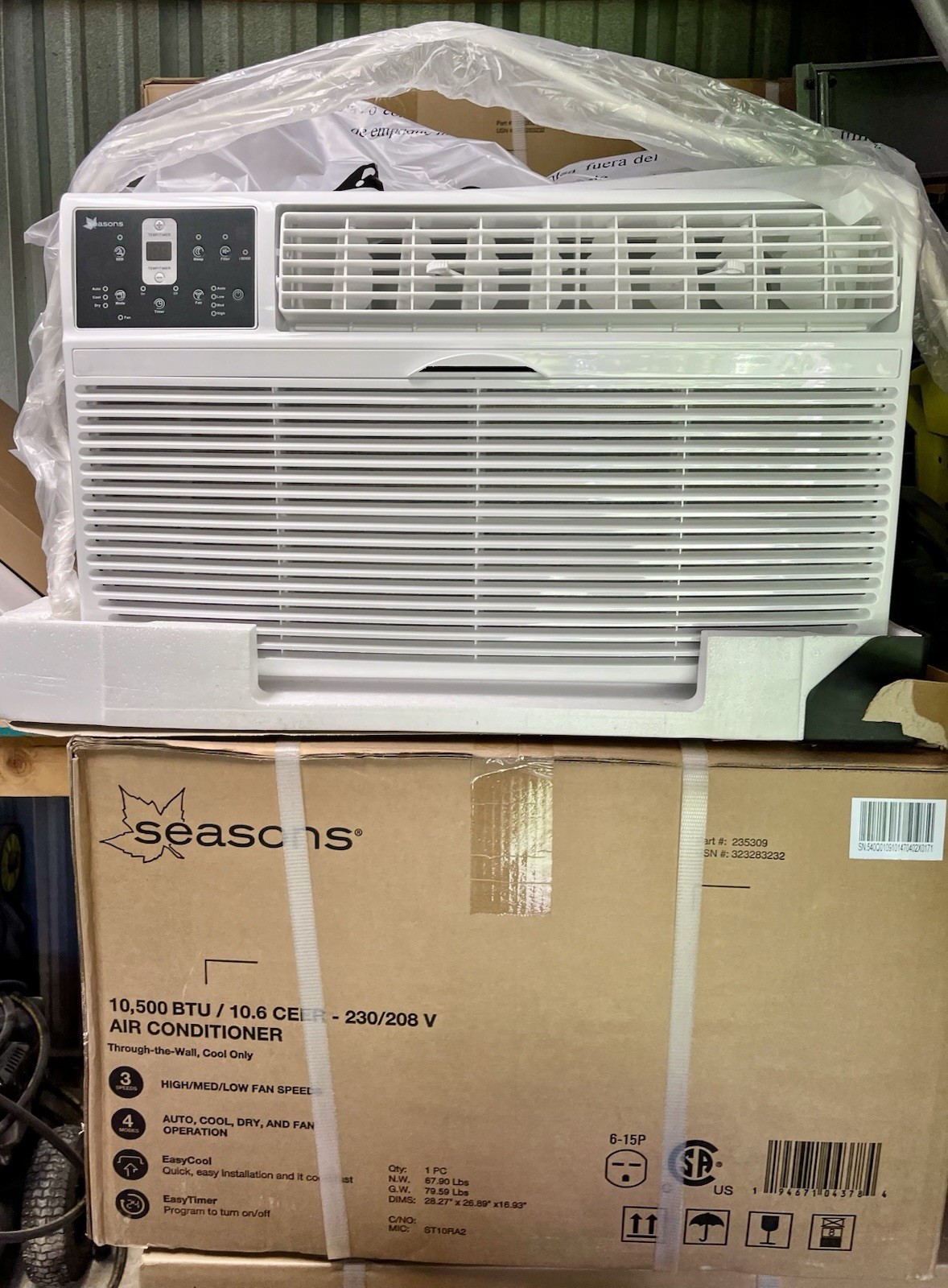Seasons 10,500 BTU Air Conditioner With Remote