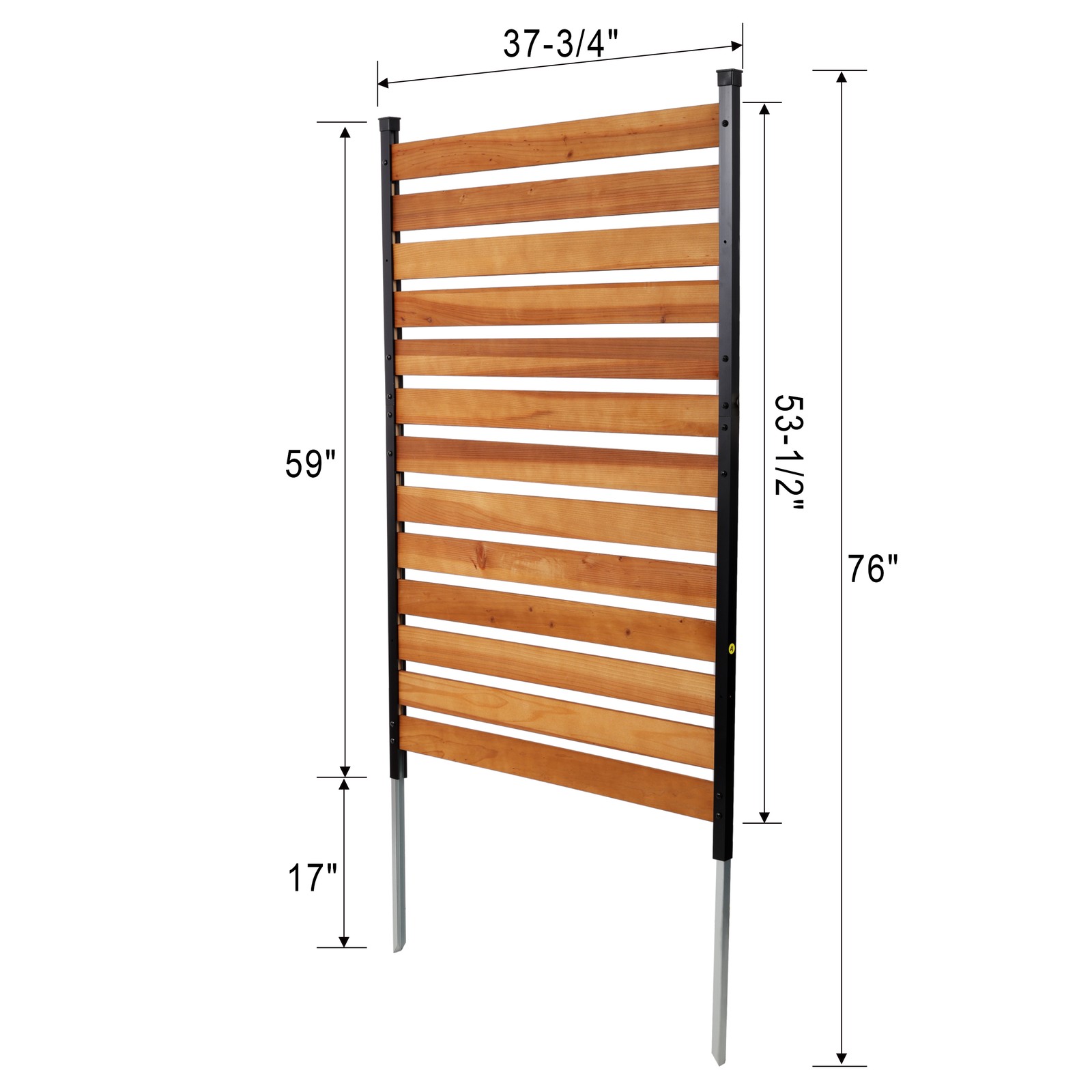 Air Conditioner Fence, 60in H x 38in W,Wood Fence Panels Trash Can Fences