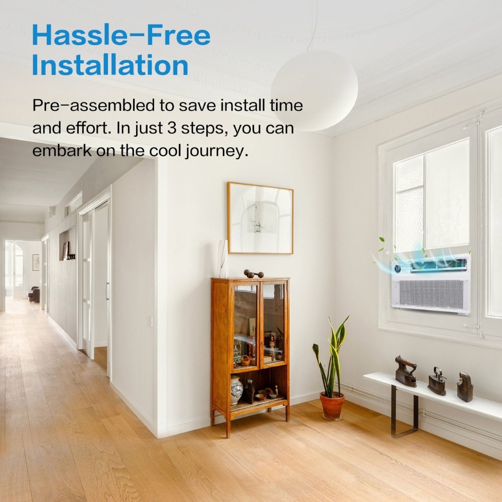 12000 BTU 3- Speed Inverter Window Air Conditioner with Remote Wifi |550 Sq. Ft.